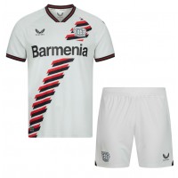 Camiseta Bayer Leverkusen Edmond Tapsoba #12 Segunda Equipación Replica 2023-24 para niños mangas cortas (+ Pantalones cortos)